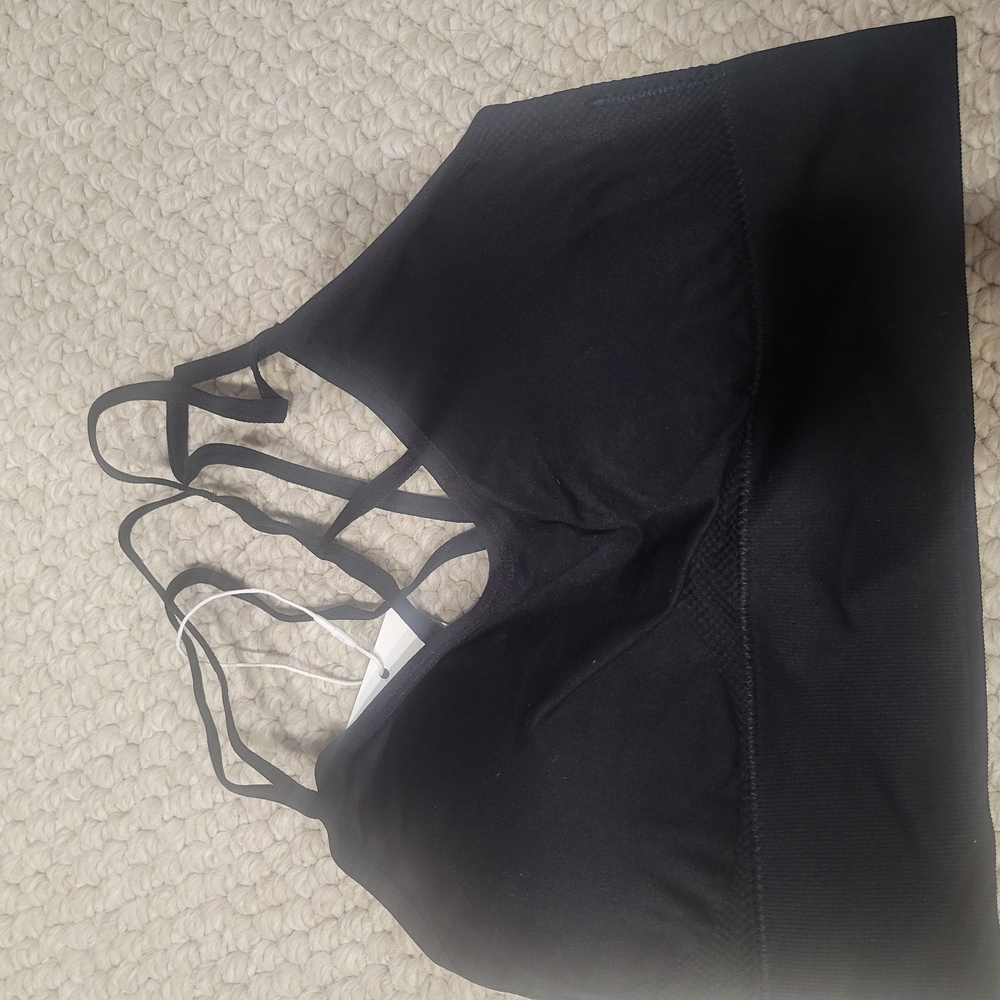 Women's Black Strappy Bralette